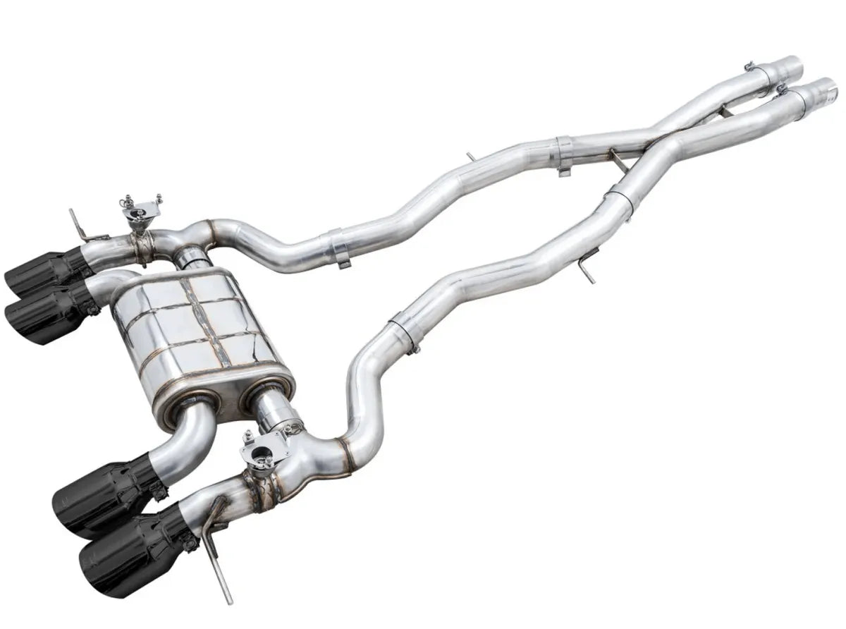 AWE Tuning SwitchPath Catback Exhaust for BMW G8X M3/M4 - Chrome Silver Tips (3025-42480)