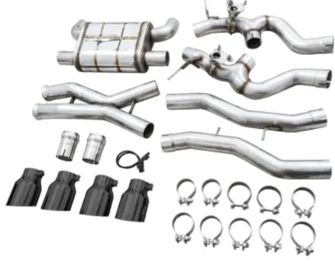 AWE Tuning SwitchPath Catback Exhaust for BMW G8X M3/M4 - Chrome Silver Tips (3025-42480)