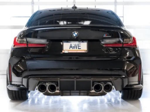 AWE Tuning SwitchPath Catback Exhaust for BMW G8X M3/M4 - Diamond Black Tips (3025-43480)
