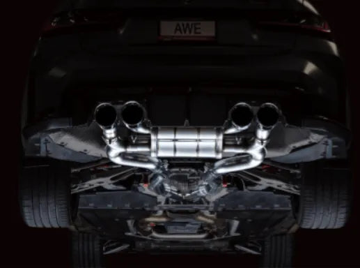 AWE Tuning SwitchPath Catback Exhaust for BMW G8X M3/M4 - Diamond Black Tips (3025-43480)