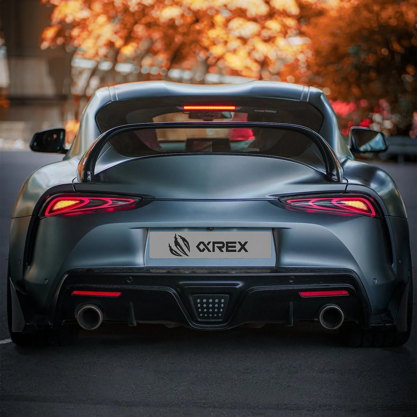 AlphaRex LUXX-Series FT-1 Style LED Tail Lights Alpha Black | Toyota Supra (20-25) (609021)