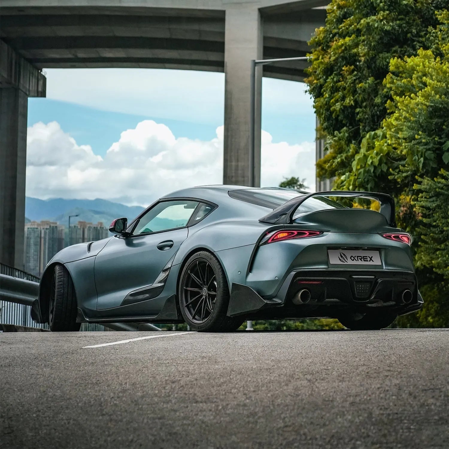 AlphaRex LUXX-Series FT-1 Style LED Tail Lights Alpha Black | Toyota Supra (20-25) (609021)