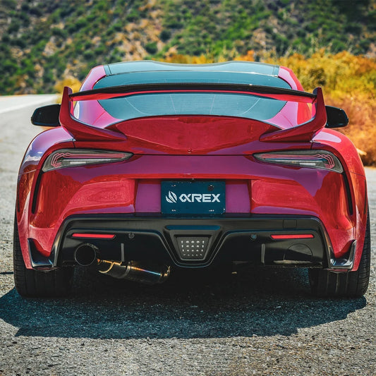 AlphaRex LUXX-Series Laser Style LED Tail Lights Black-Red | Toyota Supra (20-25) (609030)