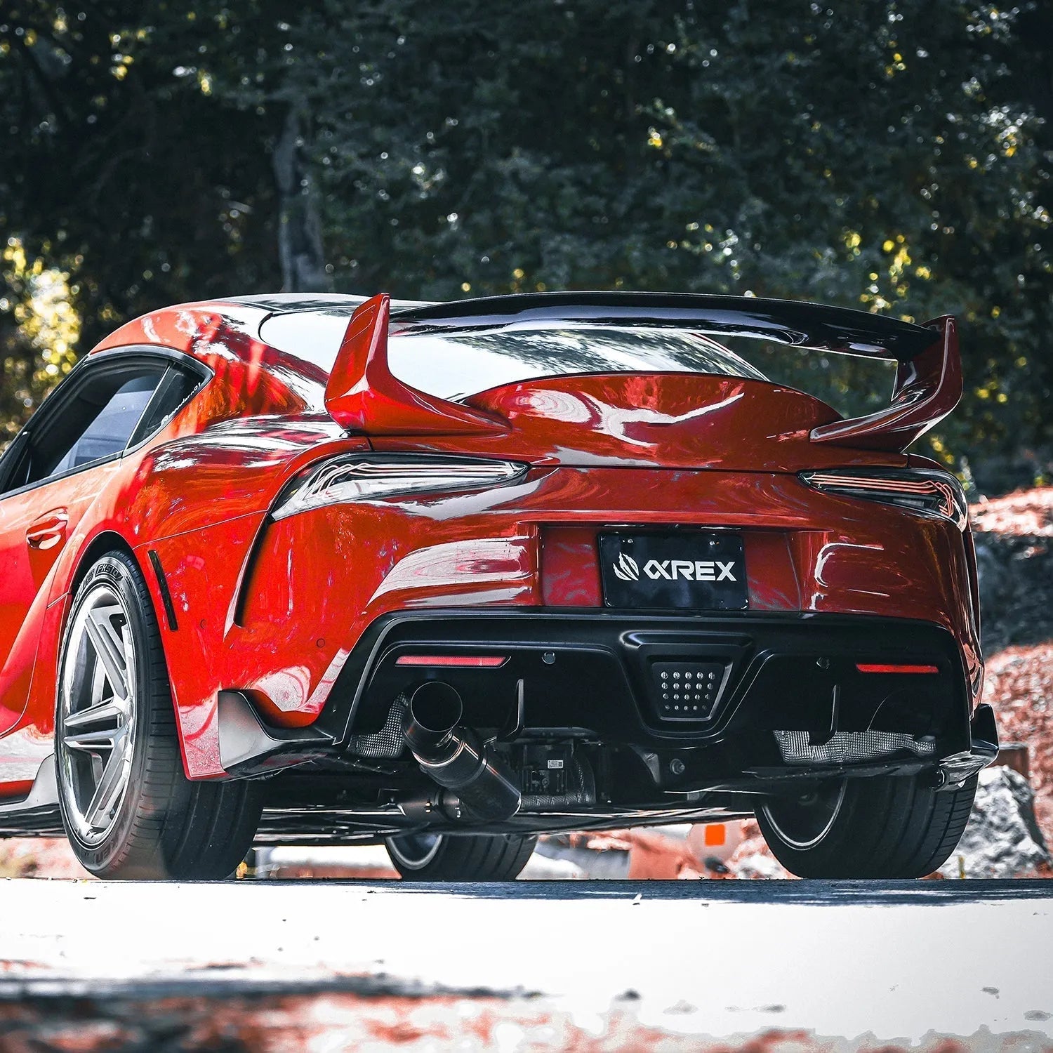 AlphaRex LUXX-Series Laser Style LED Tail Lights Alpha Black | Toyota Supra (20-25) (609020)