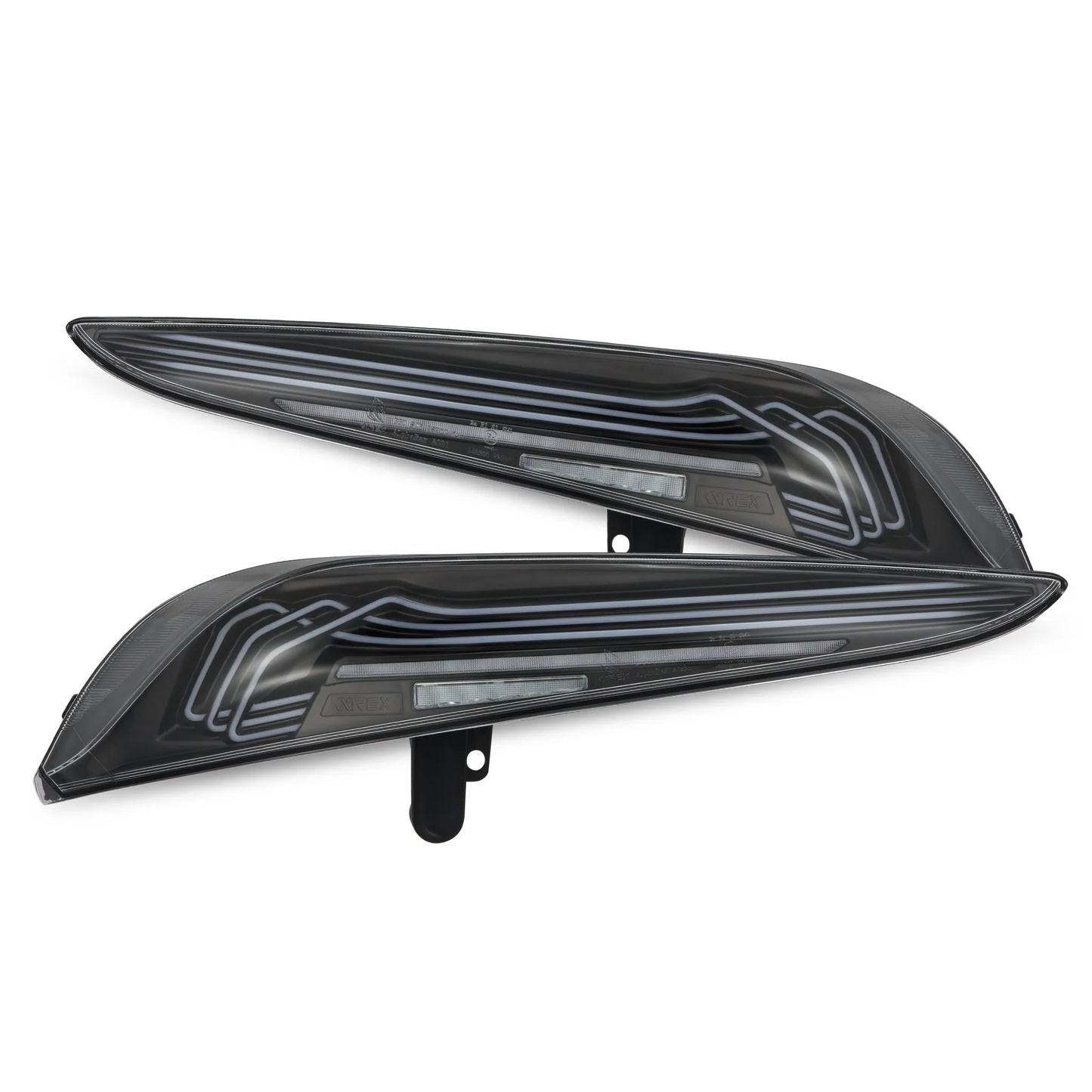 AlphaRex 20-25 Laser Style LUXX-Series LED Tail Lights Black | Toyota Supra (20-25) (609010)