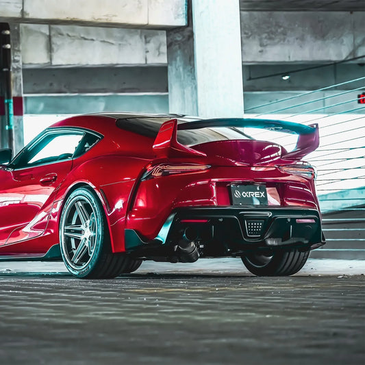 AlphaRex 20-25 Laser Style LUXX-Series LED Tail Lights Black | Toyota Supra (20-25) (609010)