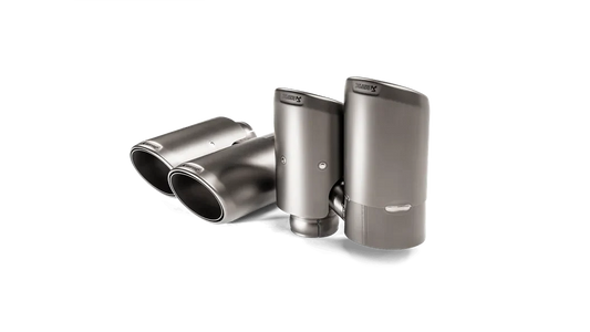 Akrapovic Titanium Tail Pipe Set | Porsche Cayenne V6 (18+) (TP-T/S/23)