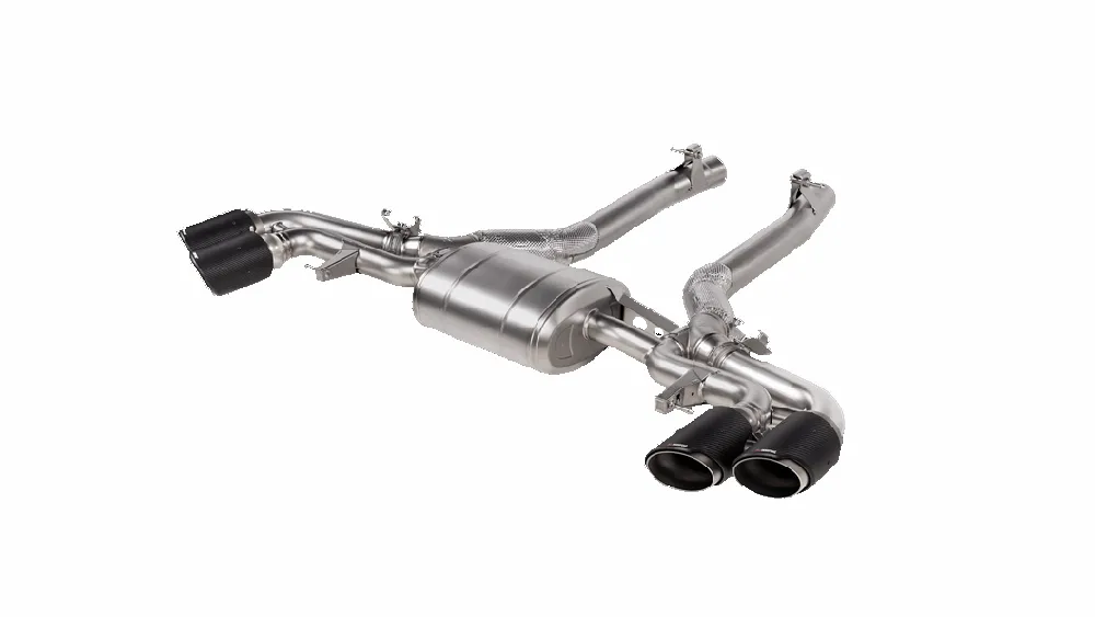 Akrapovic Slip-On Ti Exhaust w/ CF Tips | BMW X5M F95 / X6M F96 (19-26) (S-BM/T/16H)