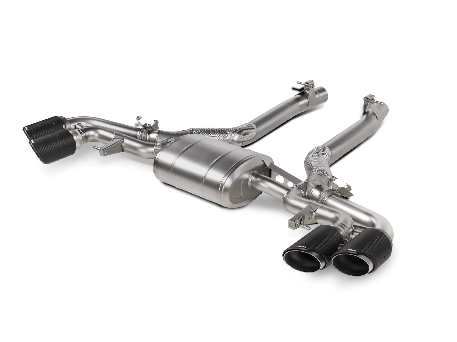 Akrapovic Slip-On Line Titanium Exhaust w/ Carbon Fiber Tips | BMW X5M / X6M (24+) (S-BM/T/35H)