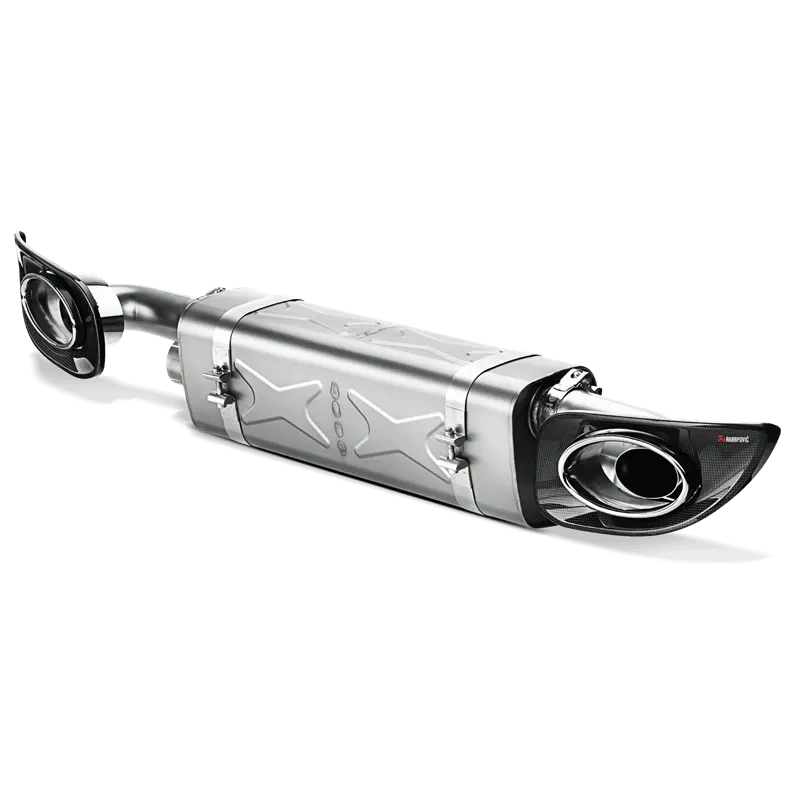 Akrapovic Slip-On Line Exhaust w/ Titanium Tips | Porsche 911 Turbo/S (997.2) (S-PO997TFLH)