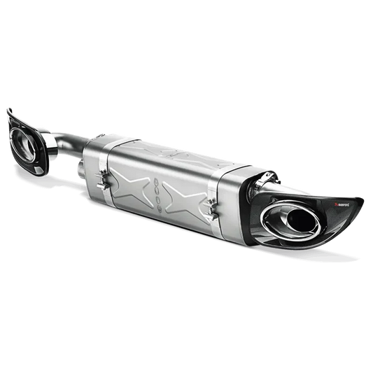 Akrapovic Slip-On Line Exhaust w/ Titanium Tips | Porsche 911 Turbo/S (997.2) (S-PO997TFLH)