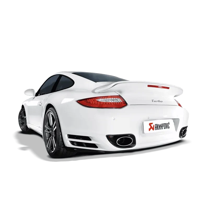 Akrapovic Slip-On Line Exhaust w/ Titanium Tips | Porsche 911 Turbo/S (997.2) (S-PO997TFLH)