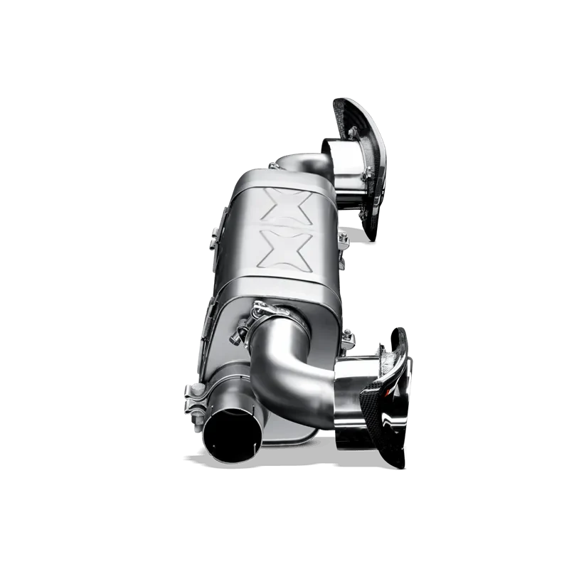 Akrapovic Slip-On Line Exhaust w/ Titanium Tips | Porsche 911 Turbo/S (997.2) (S-PO997TFLH)