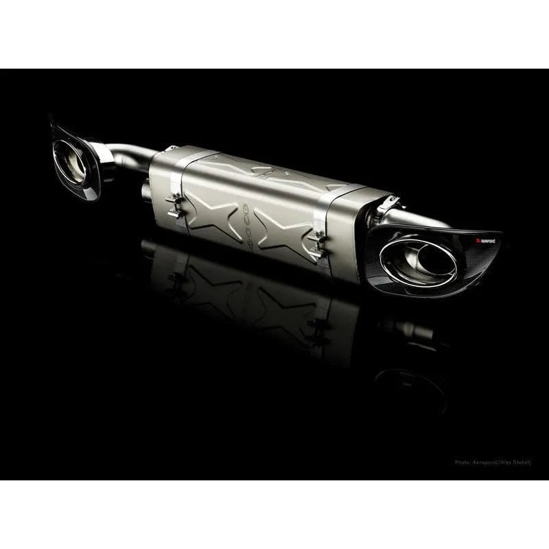 Akrapovic Slip-On Line Exhaust w/ Titanium Tips | Porsche 911 Turbo/S (997.2) (S-PO997TFLH)