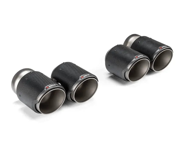 Akrapovic Classic Carbon Design Exhaust Tips | BMW G87 M2 / G80 M3 / G82 M4 (21+) (TP-CT/68)