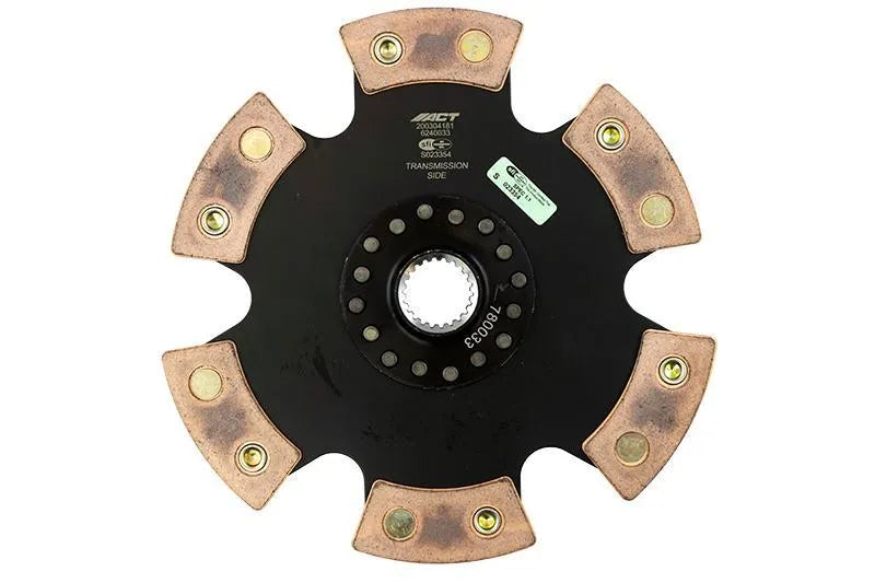 ACT 6 Pad Rigid Race Clutch Disc | Multiple Fitments (6240033)