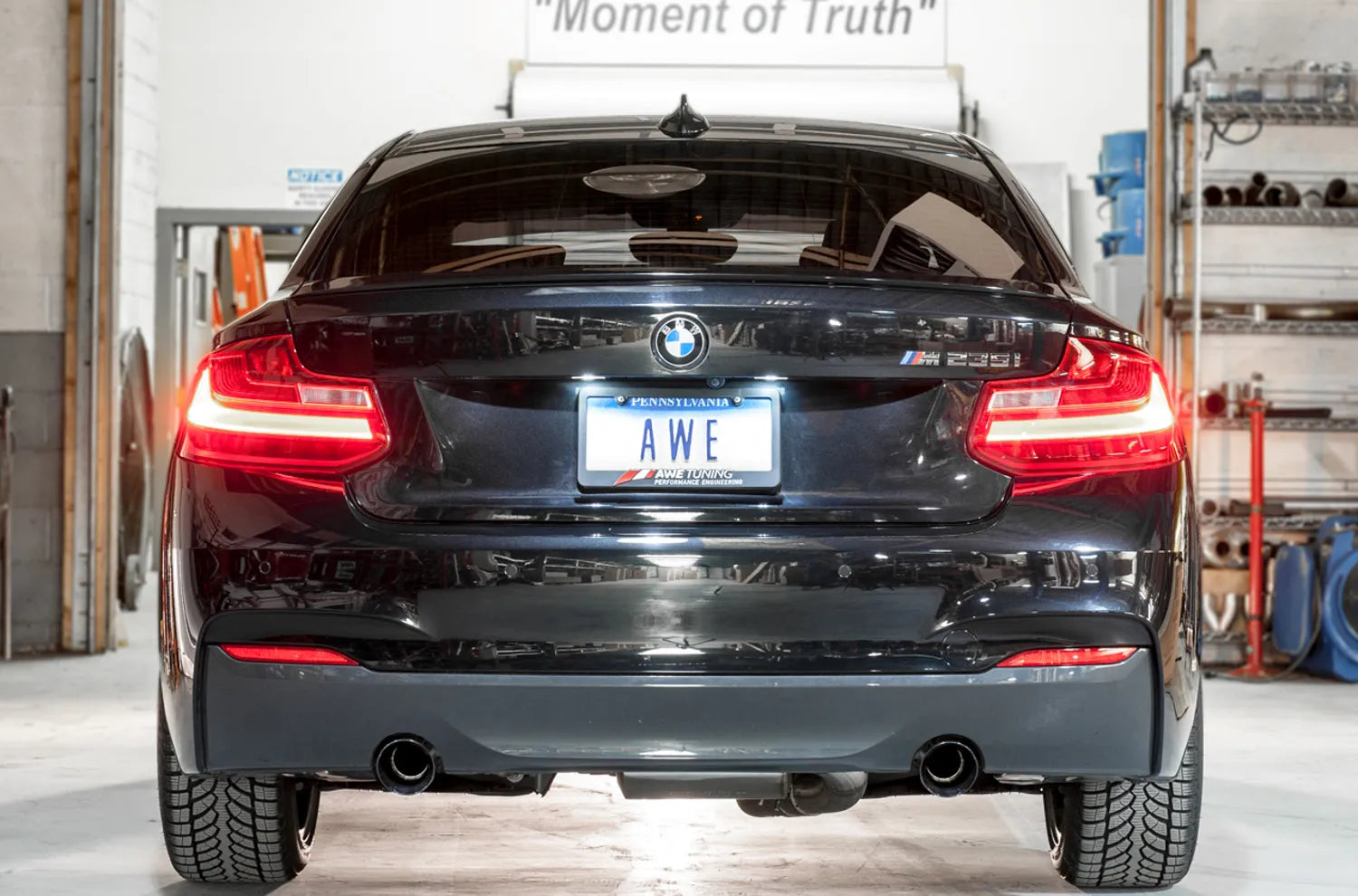 AWE Tuning Touring Axle Back Exhaust BMW F22 M235i/M240i (14-21) | Chrome Tips (3010-32028)
