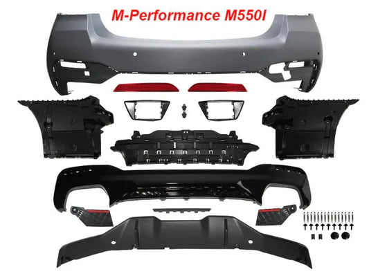 2021-2023 BMW G30 LCI Rear Bumper W/ PDC Covers