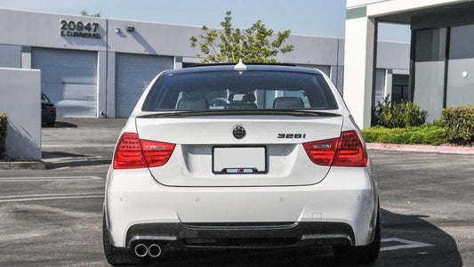 M Tech 3D Style Carbon Fiber Rear Diffuser - E90 3 Series
