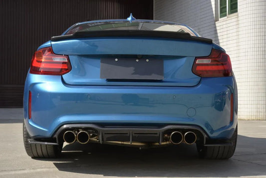 F87 M2/COMP CARBON FIBER 3PC MTC STYLE REAR BUMPER DIFFUSER
