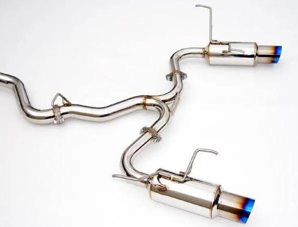 Invidia 08-11 STi Hatch / 11 WRX Hatch Dual N1 Single Layer Titanium Tipped Cat-back Exhaust