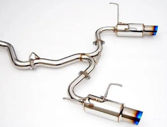 Invidia 08-11 STi Hatch / 11 WRX Hatch Dual N1 Single Layer Titanium Tipped Cat-back Exhaust