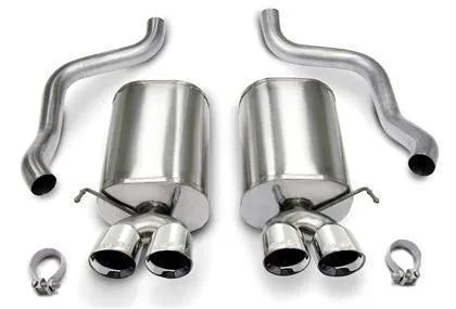 Corsa 2009-2013 Chevrolet Corvette C6 6.2L V8 Polished Sport Axle-Back Exhaust