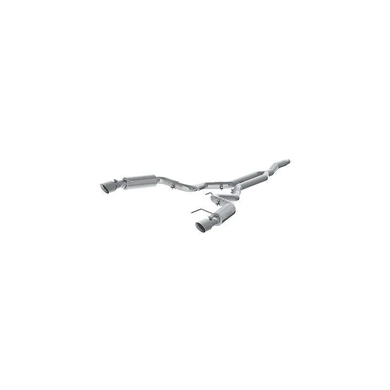 MBRP 15-19 Ford Mustang EcoBoost 2.3L Alum 3in Cat Back Dual Split Rear Exit (Race Version)