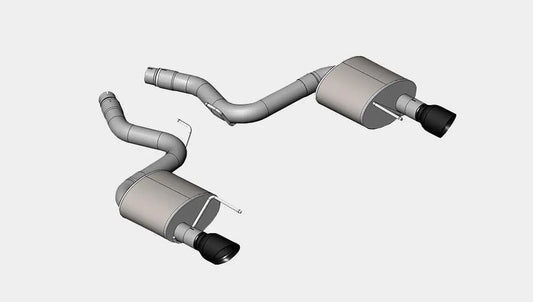 Corsa 2015-2017 Ford Mustang GT Fastback 5.0 3in Xtreme Cat Back Exhaust w/ Dual Black 4.5in Tips