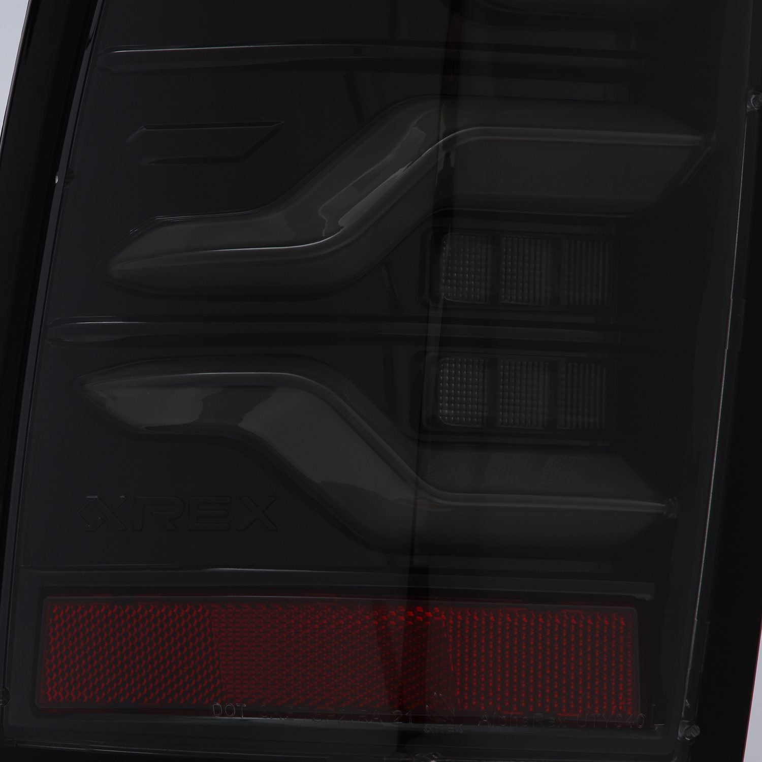 AlphaRex 05-15 Toyota Tacoma LUXX LED Taillights Alpha Blk w/Activ Light/Seq Signal