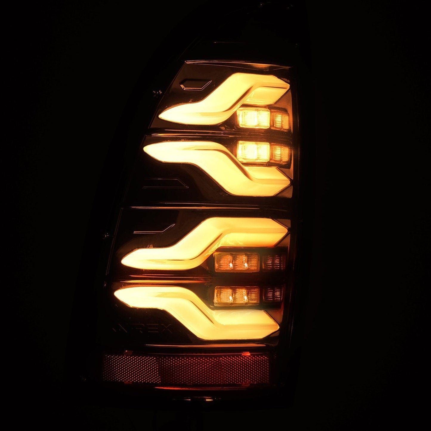 AlphaRex 05-15 Toyota Tacoma LUXX LED Taillights Blk w/Activ Light/Seq Signal