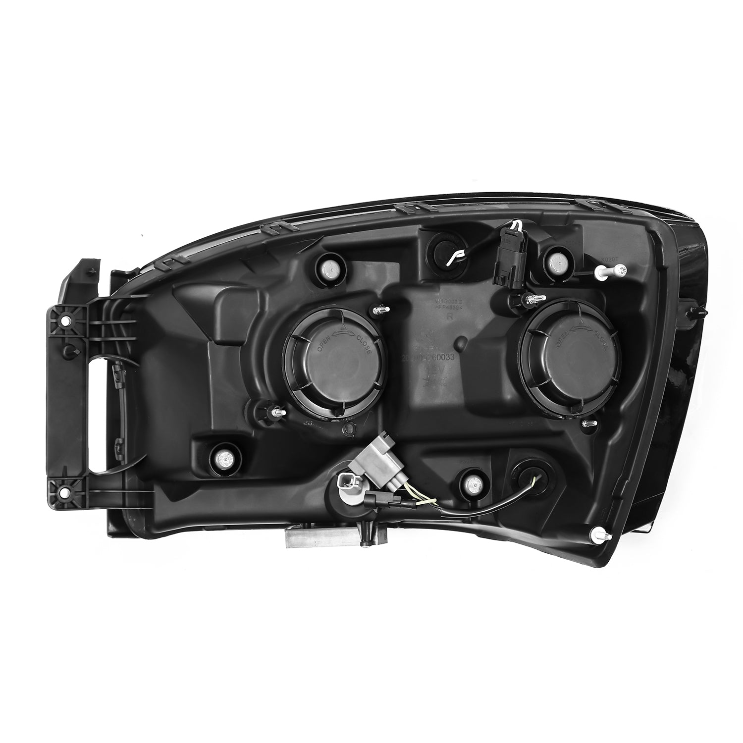 AlphaRex 06-08 Dodge Ram 1500HD PRO-Series Proj Headlights Plank Style Alpha Black w/Seq Signal/DRL
