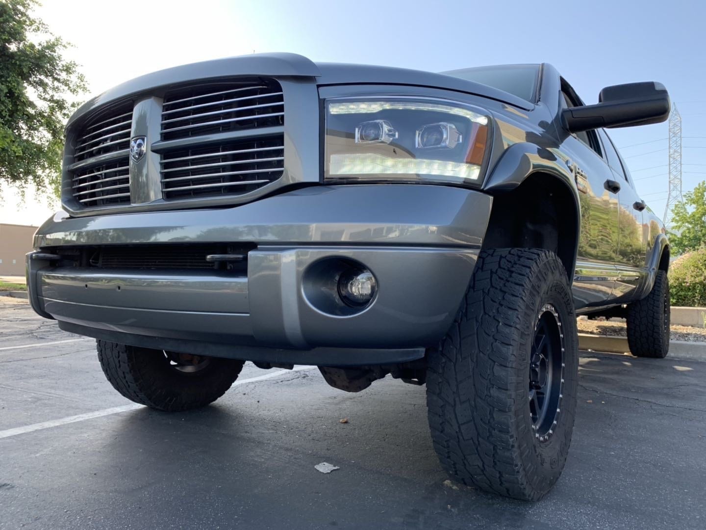 AlphaRex 06-08 Dodge Ram 1500HD PRO-Series Proj Headlights Plank Style Alpha Black w/Seq Signal/DRL