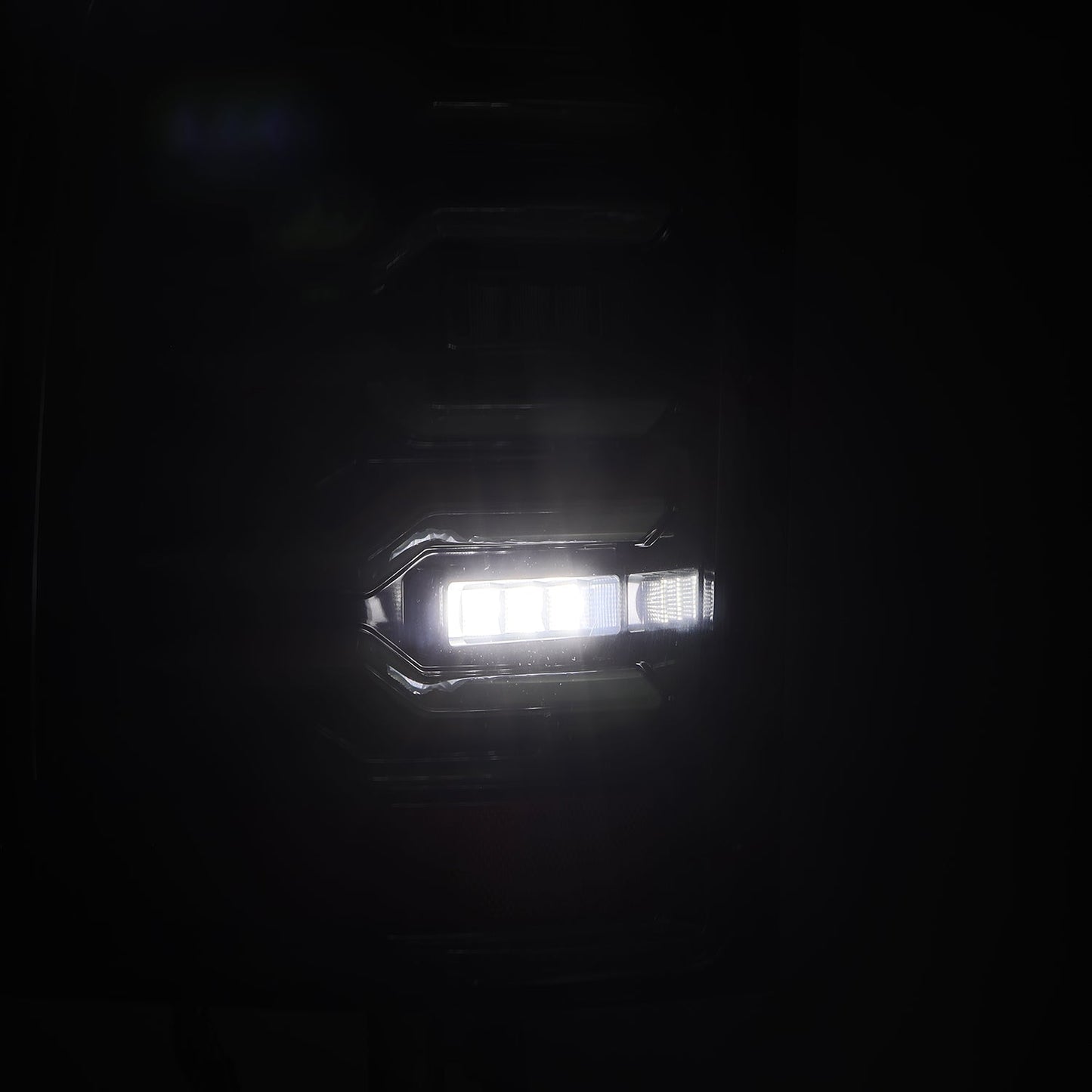 AlphaRex 07-13 Chevrolet Silverado 1500 (Ex. Hybrid Models) LUXX-Series LED Tail Lights Alpha-Black