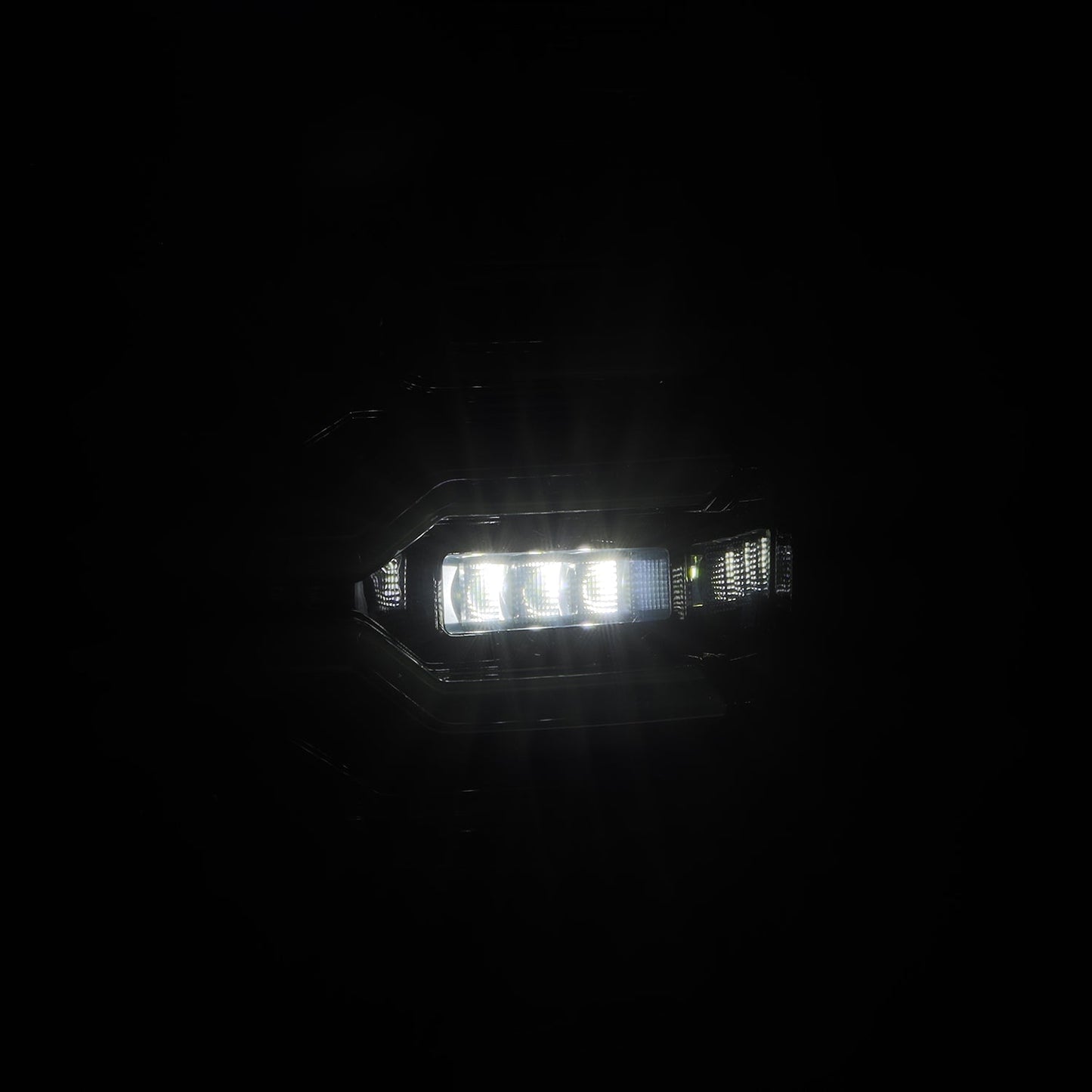 AlphaRex 07-13 GMC Sierra 1500/2500HD/3500HD Luxx Series LED Tail Lights - Alpha Black