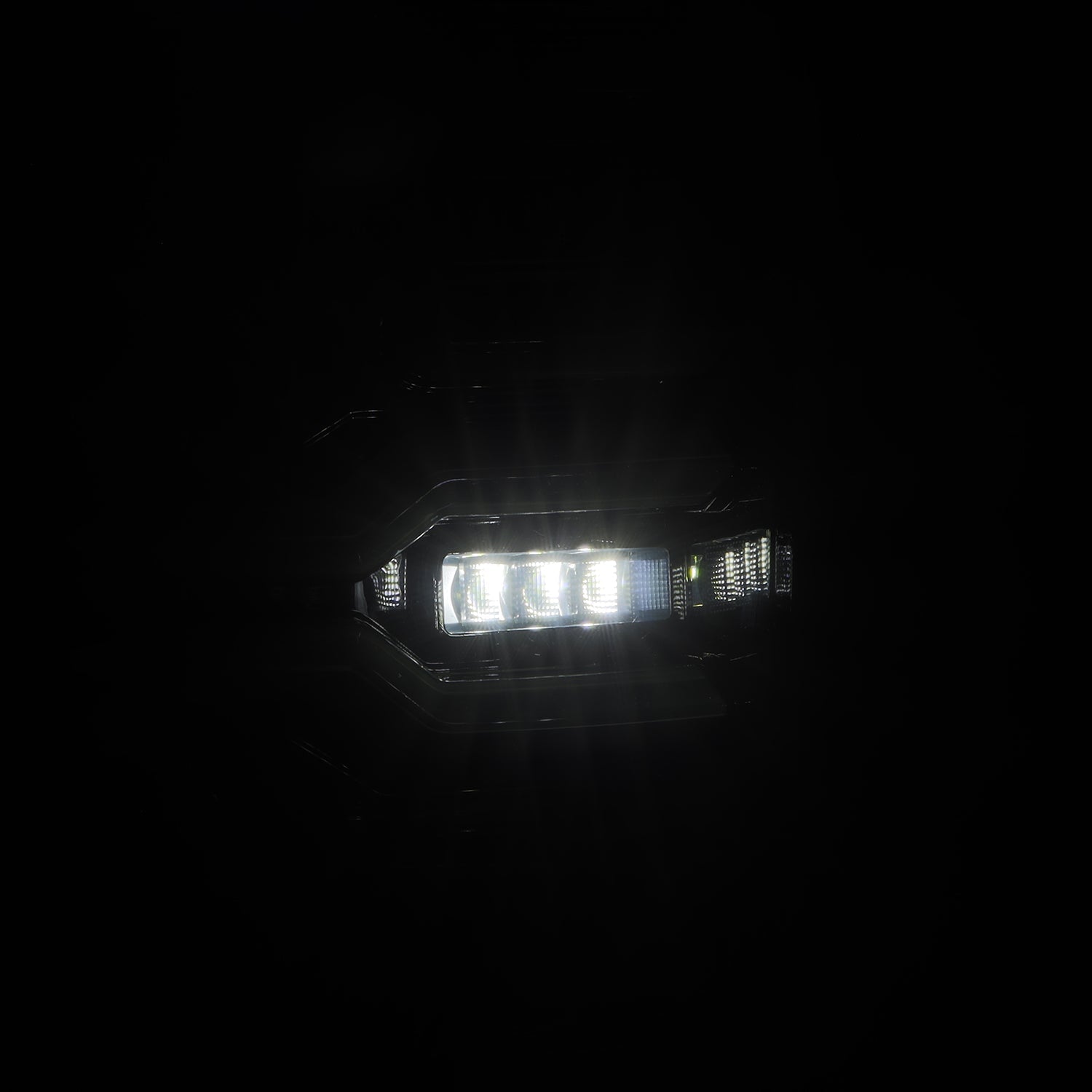 AlphaRex 07-13 GMC Sierra 1500/2500HD/3500HD Luxx Series LED Tail Lights - Alpha Black