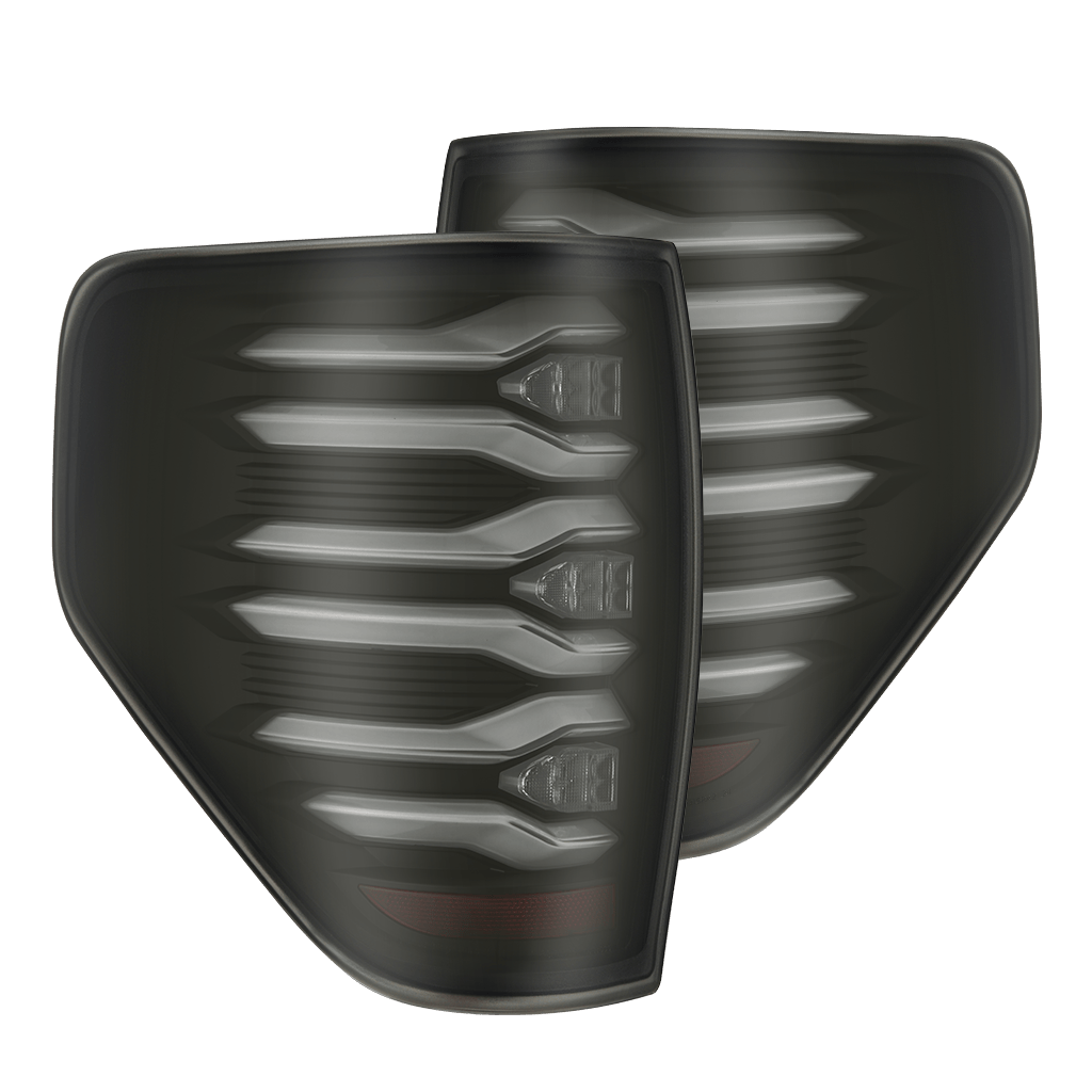 AlphaRex 09-14 Ford F150 LUXX LED Taillights - Black Housing