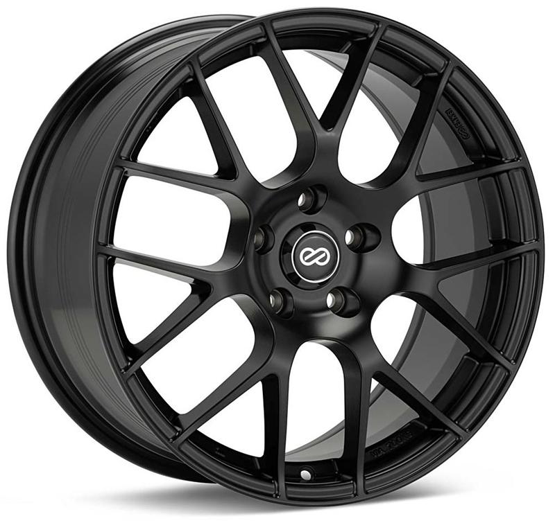 Enkei Raijin 18x8 40mm Offset 5x114.3 Bolt Pattern 72.6 Bore Diameter Matte Black Wheel