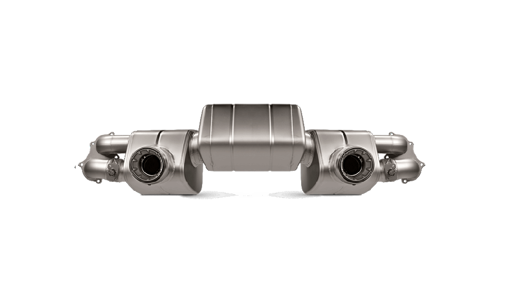 Akrapovic 2020+ Porsche Cayman GT4 (718) Slip-On Race Line (Titanium) (Req Tips / Option 2)