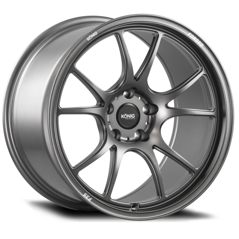 (set of 4) Konig F3S Satin Charcoal | 18x10" +58mm | 5x120.65mm Wheel