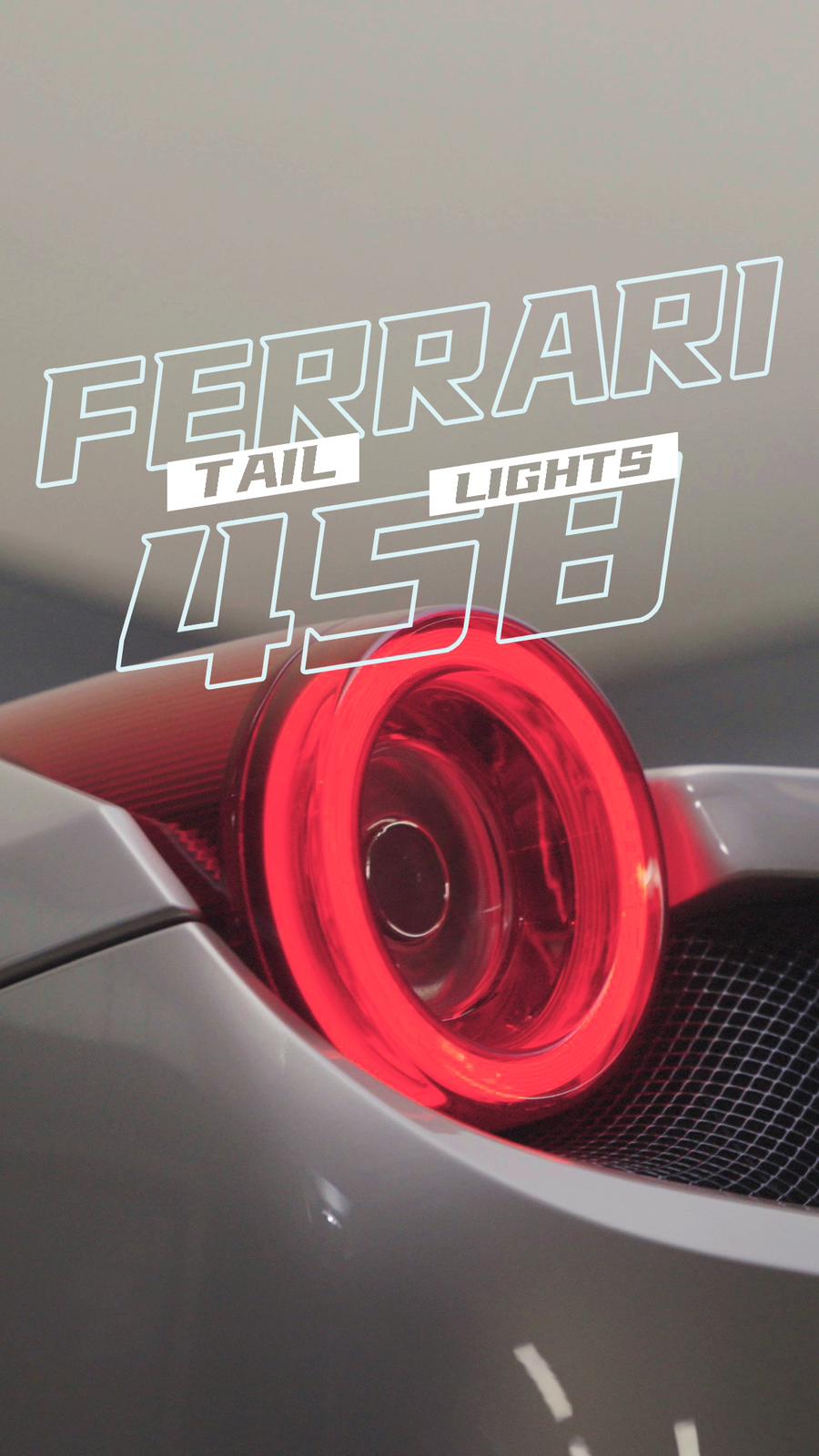 AlphaRex 10-15 Ferrari 458 NOVA-Series Prismatic LED Tail Lights Red Smoke