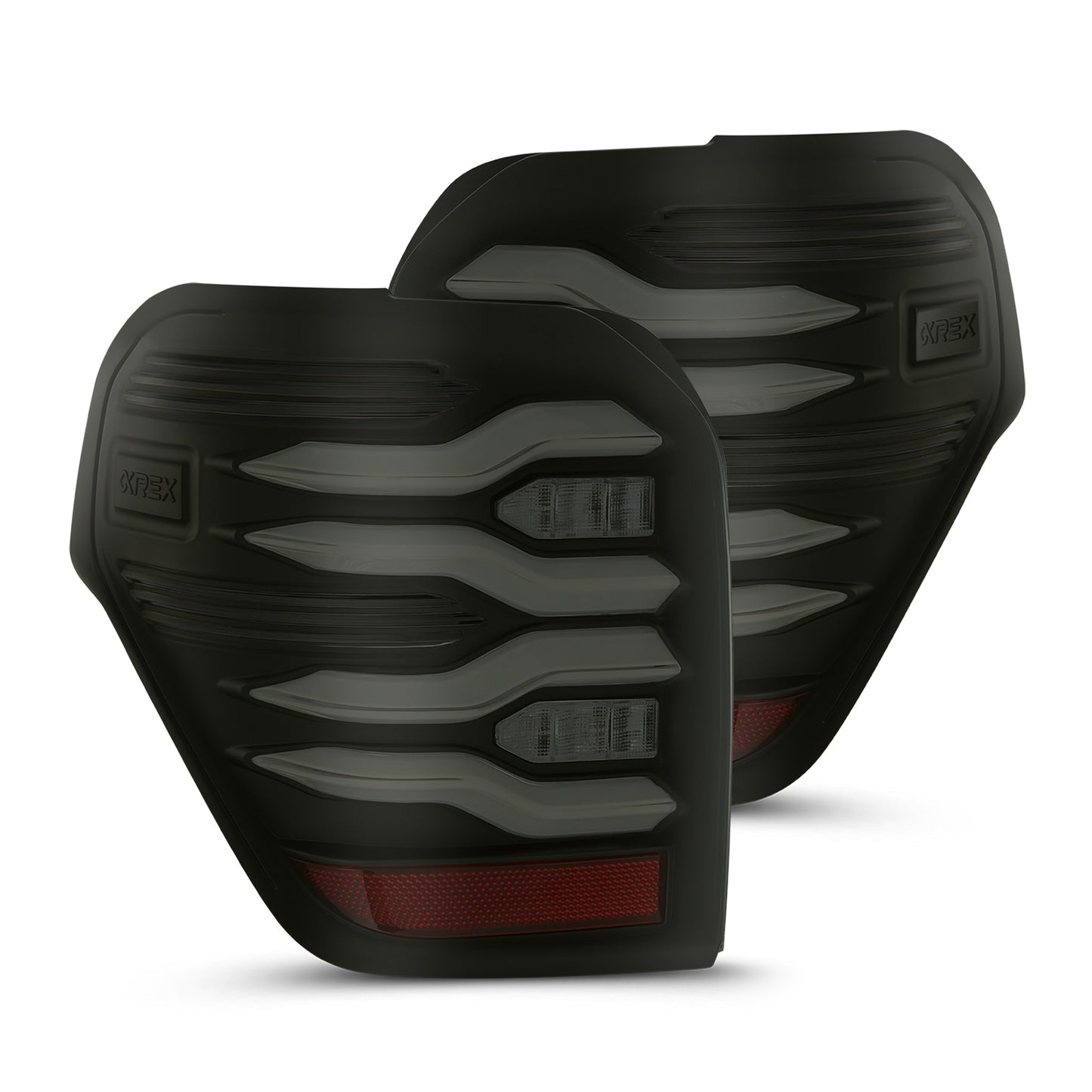 AlphaRex 10-21 Toyota 4Runner LUXX LED Taillights Blk w/Activ Light/Seq Signal