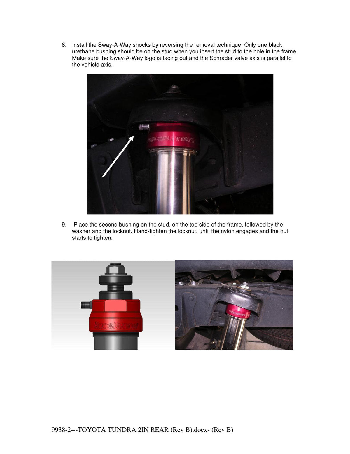 aFe Sway-A-Way 2.0in Rear Shock Kit 07-17 Toyota Tundra
