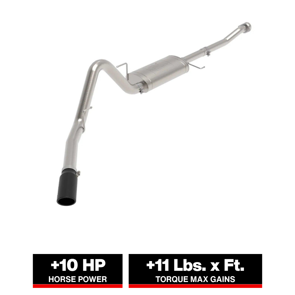 aFe Apollo GT 3in 409 SS Cat-Back Exhaust 2021 Ford F-150 V6 2.7L/3.5L (tt)/V8 5.0L w/ Black Tips