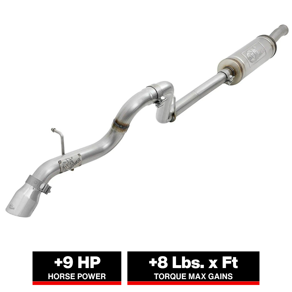 aFe MACH Force-Xp 2.5in Catback High-Tuck Exhaust 18-21 Jeep Wrangler (JL)3.6L 4-Door - Polished Tip