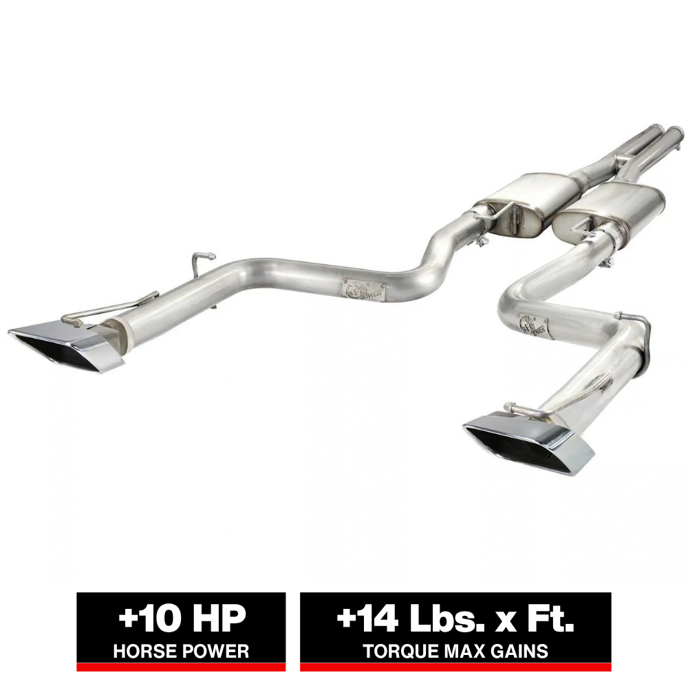 aFe MACH Force XP Exhausts Cat-Back SS-409 EXH CB Dodge Challenger SRT-8 08-12 V8-6.1/6.4L