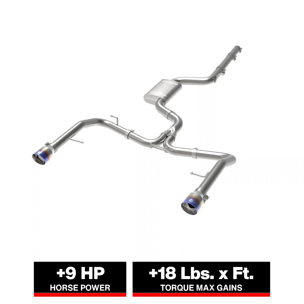 aFe 19-21 VW Jetta GLI (MKVII) L4-2.0L (t) MACH Force-Xp 304 SS Cat-Back Exhaust System Blue Tips