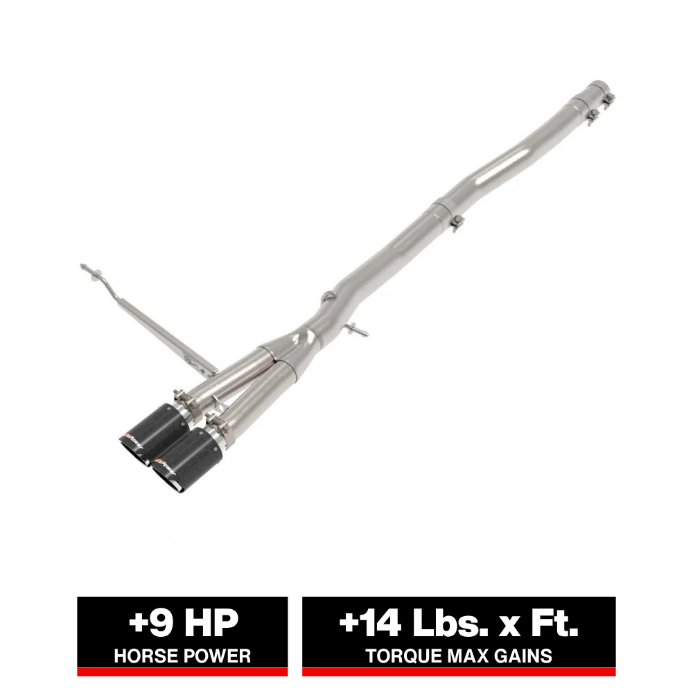 aFe 14-24 Mini Cooper S MACH Force-Xp 3in to 2-1/2in 304SS Cat-Back Exhaust w/ Carbon Fiber Tip
