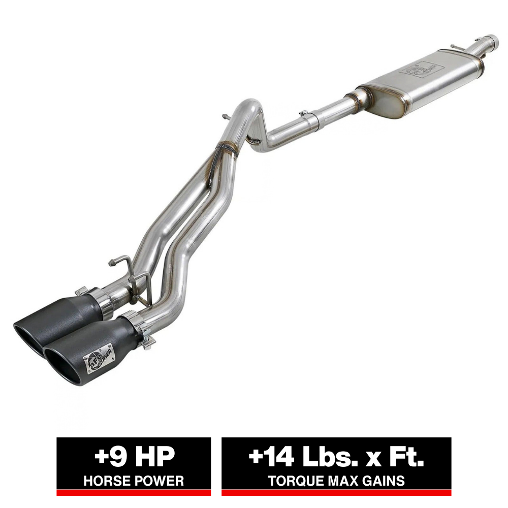 aFe Rebel Series Cat-Back 2.5in Dual Center Exit SS Exhaust w/ Black Tips 07-14 Jeep Wrangler V6