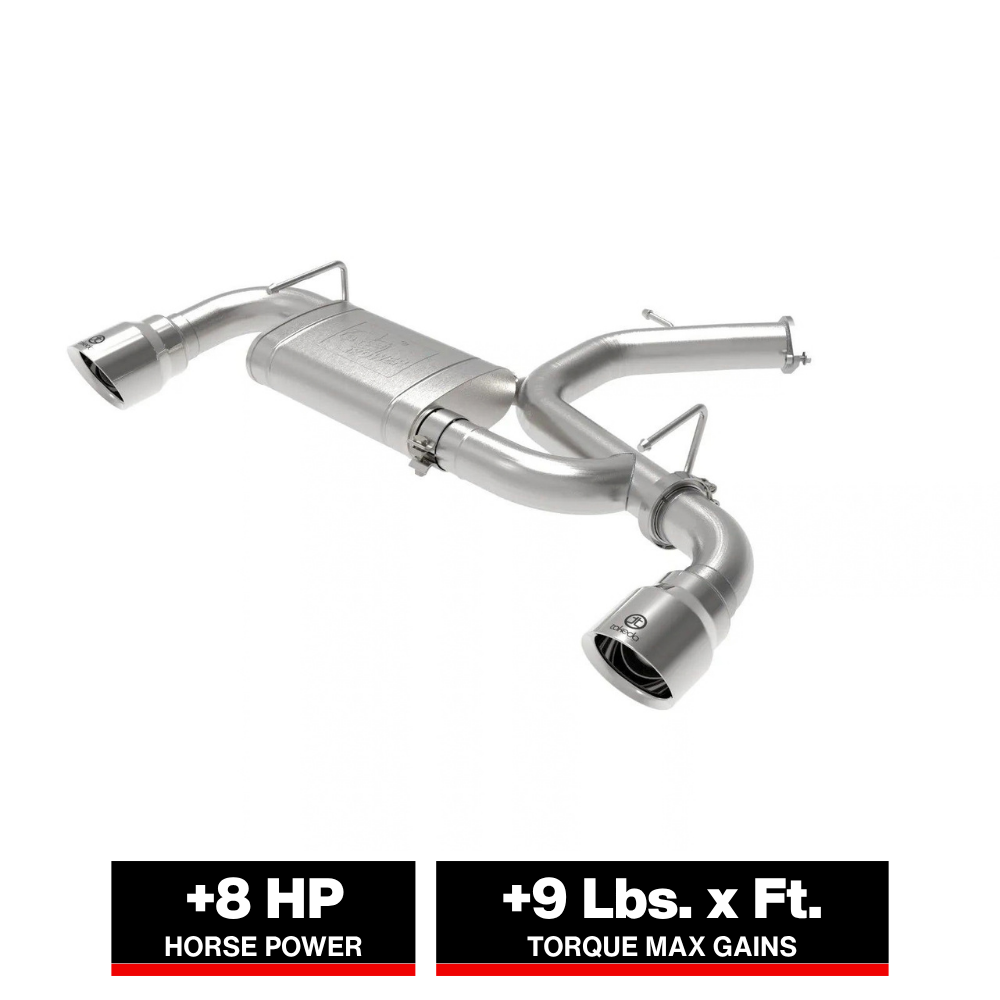 aFe Takeda Exhaust Axle-Back 19-20 Hyundai Veloster N 304SS Polished Dual Tips Exhaust